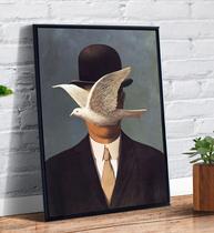 Quadro Decorativo Emoldurado Pintura Famosa Man In A Bowler Hat