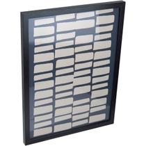 QUADRO DECORATIVO ENFEITE PAREDE CASA HOME&CO MDF 39x29x2cm CINZA