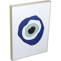 QUADRO DECORATIVO ENFEITE PAREDE CASA HOME&CO MDF 40x30x3cm AZUL