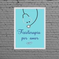 Quadro Decorativo Enfermagem Por Amor 33x24cm