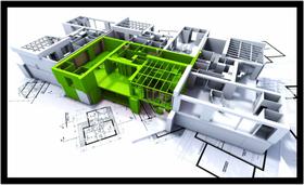 Quadro Decorativo Engenharia Civil Arquitetura Software Casa Escritórios Salas Com Moldura RC008