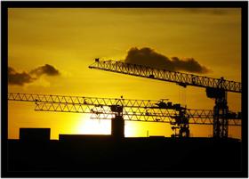 Quadro Decorativo Engenharia Civil Projetos Grua Construção Salas Escritórios Com Moldura RC046