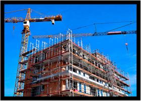 Quadro Decorativo Engenharia Civil Projetos Grua Construção Salas Escritórios Com Moldura RC049