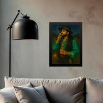 Quadro Decorativo Entidade Exú Cigano 24X18Cm