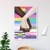 Quadro Decorativo Equal Humanity 45x34cm Quadro Decorativo Equal Humanity 45x34cm