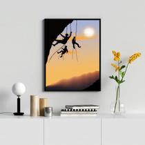 Quadro Decorativo Escalada Fotografia 33x24cm Quadro Decorativo Escalada Fotografia 33x24cm