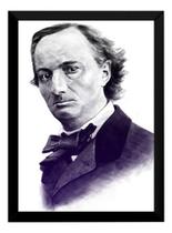 Quadro Decorativo Escritor Charles Baudelaire Poeta