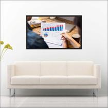 Quadro Decorativo Escritórios Contabilidade Economia Com Moldura TT05 Quadro Decorativo Escritórios Contabilidade Economia Com Moldura TT05