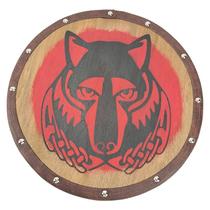 Quadro Decorativo Escudo Viking Haafingar - Solitude (Lobo) Skyrim