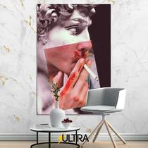 Quadro Decorativo Escultura de Afrodite em Ouro 90x60cm Ambientes Luxuosos