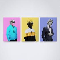 Quadro Decorativo Escultura Grega Contemporâneo 30x20cm