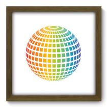 Quadro Decorativo - Esfera - 33cm x 33cm - 141qdam
