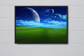 Quadro Decorativo Esferas Planetárias Fantásticas com Moldura E Acetato Tamanho A3 Quadro Decorativo Esferas Planetárias Fantásticas com Moldura E Acetato Tamanho A3