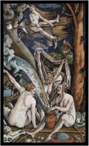 Quadro Decorativo Esoterismo Feitiço Bruxas Oráculo Salas Lojas Quartos Com Moldura RC008