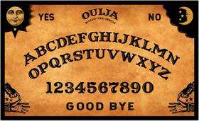 Quadro Decorativo Esoterismo Tabuleiro Ouija Oráculo Salas Lojas Quartos Com Moldura RC005