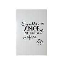 Quadro Decorativo Espalhe Amor 30x20 Mdf Madeira Adesivada Quadro Decorativo Espalhe Amor 30x20 Mdf Madeira Adesivada