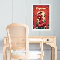 Quadro Decorativo Espanhã - Flamenco 33x24cm Quadro Decorativo Espanhã - Flamenco 33x24cm