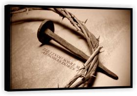 Quadro Decorativo Espinhos Jesus Religioso Versículos Salas Tela Canvas Premium G01 Quadro Decorativo Espinhos Jesus Religioso Versículos Salas Tela Canvas Premium G01