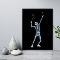 Quadro Decorativo Esporte Tênis 33x24cm - com vidro