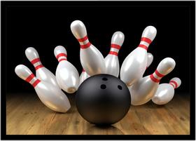 Quadro Decorativo Esportes Boliche Bola Bowling Pista Lojas Quartos Salas Com Moldura RC114 Quadro Decorativo Esportes Boliche Bola Bowling Pista Lojas Quartos Salas Com Moldura RC114