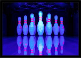 Quadro Decorativo Esportes Boliche Bola Bowling Pista Lojas Quartos Salas Com Moldura RC117 Quadro Decorativo Esportes Boliche Bola Bowling Pista Lojas Quartos Salas Com Moldura RC117