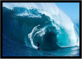 Quadro Decorativo Esportes Surf Prancha Ondas Paisagem Lojas Quartos Salas Com Moldura RC023