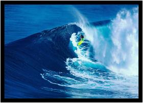 Quadro Decorativo Esportes Surf Prancha Ondas Paisagem Lojas Quartos Salas Com Moldura RC028