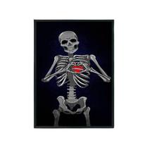 Quadro Decorativo Esqueleto Coração Quadro Decorativo Esqueleto Coração