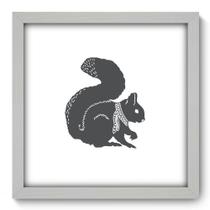 Quadro Decorativo - Esquilo - 33cm x 33cm - 030qdsb