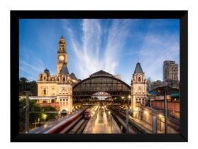 Quadro Decorativo Estação Da Luz Sp Trilhos Trem Paisagem Quadro Decorativo Estação Da Luz Sp Trilhos Trem Paisagem