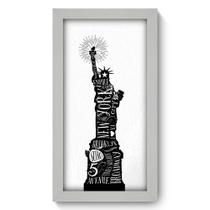 Quadro Decorativo - Estátua da Liberdade - 19cm x 34cm - 143qdmb