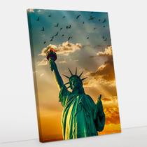 Quadro Decorativo Estatua da Liberdade Canvas 60x90 - Foto Paulista