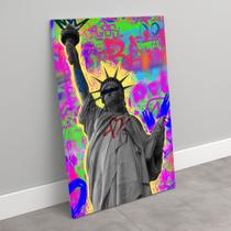 Quadro decorativo estatua da liberdade pop art