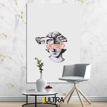 Quadro Decorativo Estátua Grega Aesthetic 90x60cm - Beleza e Proteção para Quartos de Bebê - ULTRA