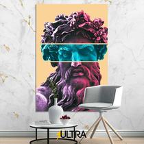 Quadro Decorativo Estátua Grega Aesthetic 90x60cm - Beleza e Proteção para Quartos de Bebê - ULTRA