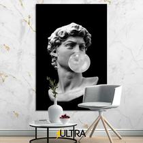 Quadro Decorativo Estátua Grega Aesthetic 90x60cm - Conhecimento e Inteligência para Escritórios Acadêmicos