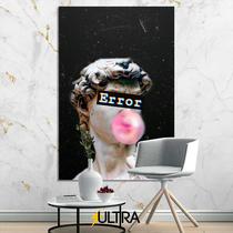 Quadro Decorativo Estátua Grega Aesthetic 90x60cm - Conhecimento e Inteligência para Escritórios Acadêmicos