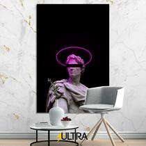 Quadro Decorativo Estátua Grega Aesthetic 90x60cm - Elegância Atemporal para Salas de Recepção