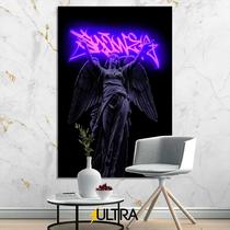 Quadro Decorativo Estátua Grega Aesthetic 90x60cm - Irmandade e Lealdade para Salas de Reunião Familiar