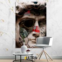 Quadro Decorativo Estátua Grega Aesthetic 90x60cm - Natureza e Pastoralismo para Varandas Externas