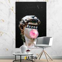 Quadro Decorativo Estátua Grega Aesthetic 90x60cm Poder Divino