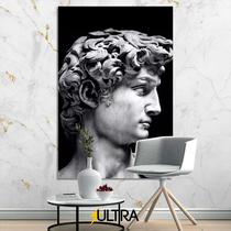 Quadro Decorativo Estátua Grega Aesthetic 90x60cm - Sabedoria e Educação para Salas de Estudo