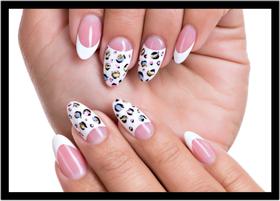 Quadro Decorativo Estética Feminina Moda Salões De Beleza Unhas Fashion Salas Com Moldura RC046