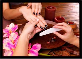 Quadro Decorativo Estética Feminina Moda Salões De Beleza Unhas Fashion Salas Com Moldura RC047