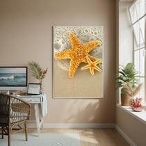 Quadro Decorativo Estreladomar Amarela-70X50Cm