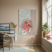 Quadro Decorativo Estreladomar Rosa-70X50Cm