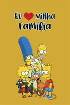 Quadro Decorativo Eu Amo Minha Familia 30x20 Mdf Madeira Adesivado