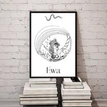 Quadro Decorativo Ewá Orixá- Umbanda 33x24cm - com vidro Quadro Decorativo Ewá Orixá- Umbanda 33x24cm - com vidro