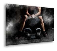 Quadro Decorativo exercício funcional Academia Exercicio Fisico Tecido Canvas