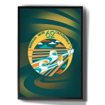 Quadro Decorativo Expedição 62 Missao Espacial Logo